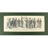 Louis Tinayre. Uniform der Infanterie und Artillerie der Russischen Armee (Seite einer Ausgabe "Le