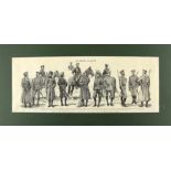 Louis Tinayre. Uniform der Kavallerie der Russischen Armee (Seite einer Ausgabe "Le Monde