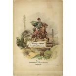 Mappe mit Lithographien "Skizzen von N. Samokysch aus dem Leben der Leibgarde-Kavallerie". Ausgabe