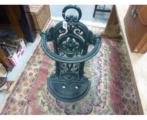 A cast iron stick stand 