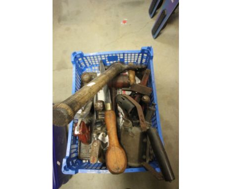 Quantity of vintage tools to include planes, screwdrivers, drills etc