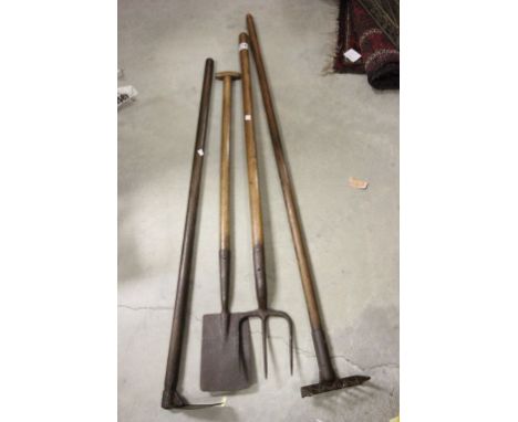Four early vintage childs gardening tools