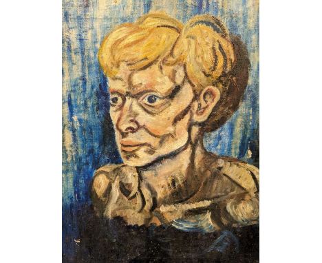 20th Century British School Portrait of a man with blonde hairUnsignedOil on canvas53cm x 40.5cmUnframed