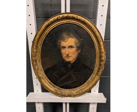 19th Century British School Portrait of a gentleman Oil on canvasUnsigned54cm x 45cm (Oval)