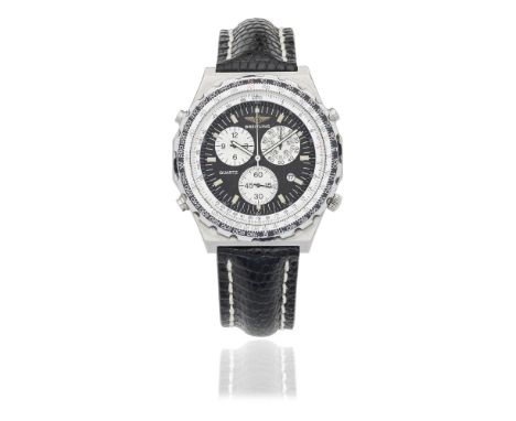 Breitling. A stainless steel quartz calendar chronograph wristwatch with alarmModel: Navitimer Jupiter PilotReference: 80975D