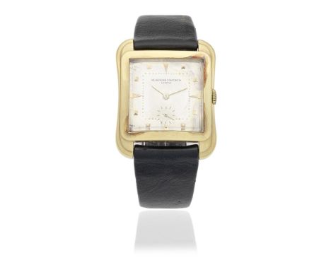Vacheron &amp; Constantin. An 18K gold manual wind square wristwatchModel: CioccolatoneReference: 473Date: Circa 1950Movement