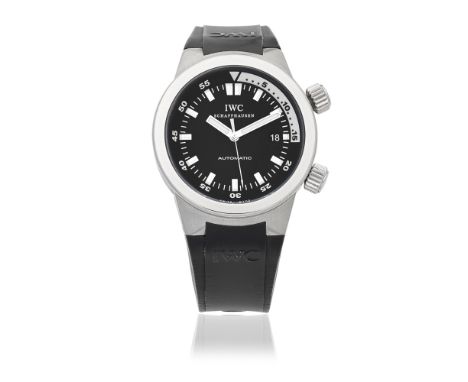 IWC. A stainless steel automatic calendar wristwatchModel: AquatimerReference: 3548Date: Circa 2004Movement: 21-jewel Cal.301