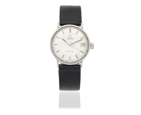 Omega. A stainless steel manual wind calendar wristwatch with centre secondsModel: Seamaster De VilleReference: 136.018Date: 