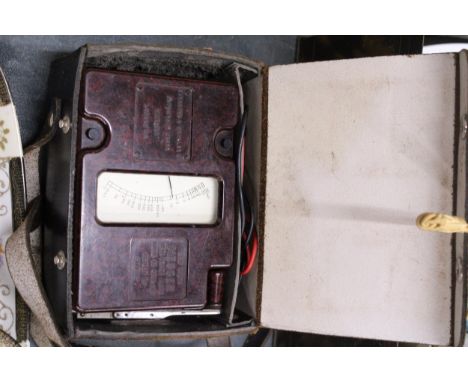 A VINTAGE BAKELITE "MEGGER" VOLT METER