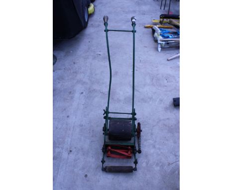 A VINTAGE THE CALENDONIA SHANKS ARBROATH AND LONDON LAWN MOWER