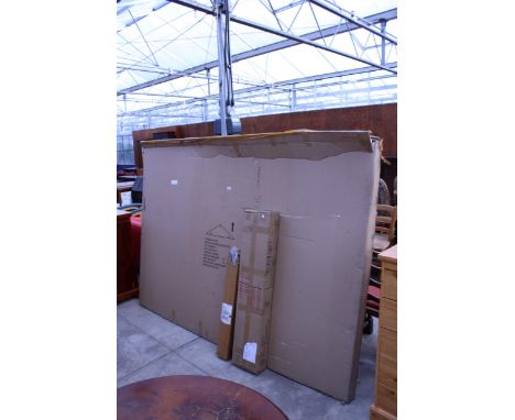 A BOXED KITSON CORNER SOFA BED AND BOXED BIRD SILOUETTE ETC