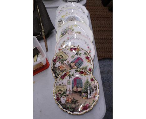 A QUANTITY OF ROYAL ALBERT PLATES TO INCLUDE CHRISTMAS MAGIC, SUMMER, SPRING, WINTER AND AUTUMN