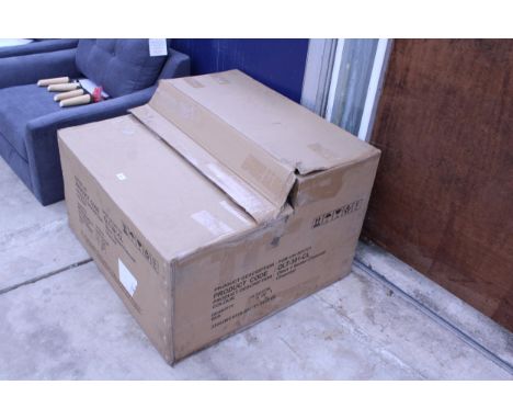 AN OLTEN ONE SEATER CHARCOAL SOFA BOXED (£371)