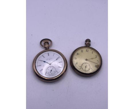 TWO VINTAGE POCKET WATCHES INCLUDING AN ELGIN