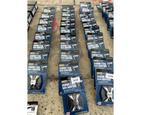 TWELVE NEW AND PACKAGED ACCUSHARP DIAMOND 2 STEP KNIFE SHARPENERS