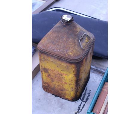 A VINTAGE SHELL OIL CAN