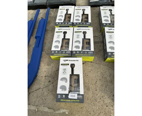 FIVE NEW AND BOXED PRINCETON TEC MODULAR PERSONAL LIGHTING SYSTEMS