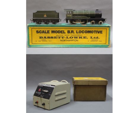 A boxed Bassett-Lowke 0 gauge electric scale model of the British Railways "Prince Charles" 62136 locomotive and tender, toge