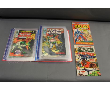 A collection of Marvel comics, The Inhumans and The Black Widow volume 1, No.7, Amazing Adventures featuring Black Bolt and t