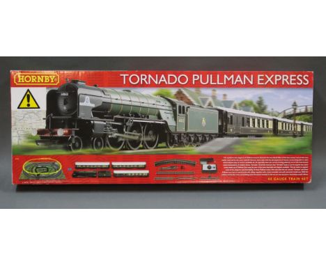 A Hornby 00 gauge train set, "Tornado Pullman Express" (R1169), comprising a Tornado 4-6-2 steam locomotive and tender, three