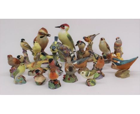 24 Royal Worcester ceramic bird figures