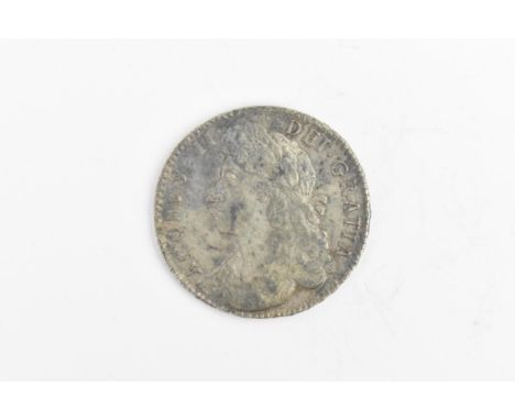 Wreck coins - reputedly H.M.S Association - Kingdom of England - James II (1685-1688), Halfcrown dated 1687, first laureate a