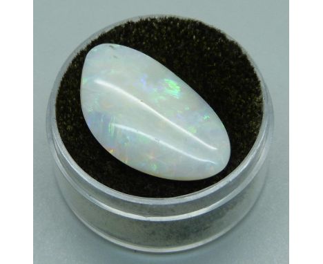 An unmounted opal, 1.7g, length 23mm 