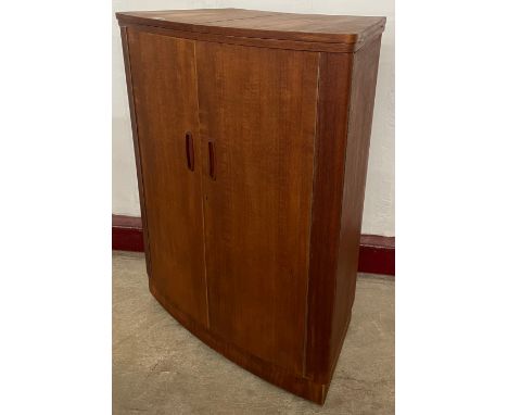 A Turnidge of London teak cocktail bar 