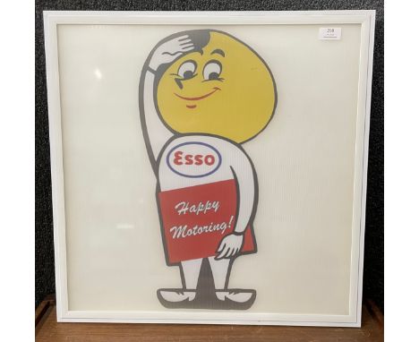 An Esso illuminating advertising sign 
