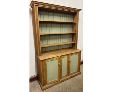 A Victorian style pine dresser 