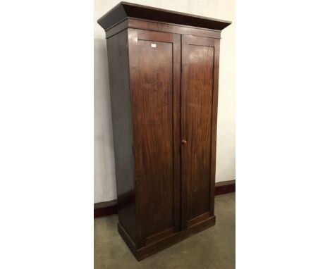 A Victorian mahogany wardrobe 