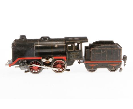 Märklin B-Dampflok R 66/12900, Spur 0, elektr., schwarz, mit Tender, Z 4