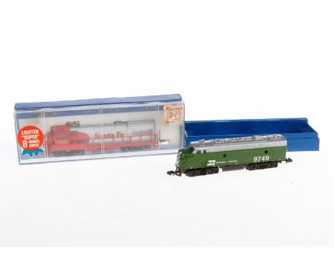 2 Bachmann Lokomotiven 4649 und 4972, Spur N, Alterungsspuren, je im OK, 1 Deckel fehlt, Z 2-3