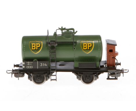 Märklin BP Kesselwagen 314, Spur H0, grün, LS und Alterungsspuren, L 10, Z 3