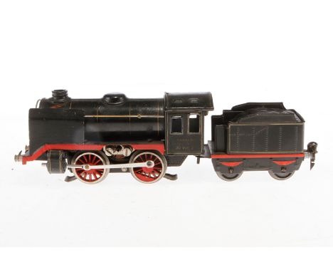 Märklin B-Dampflok R 66/12900, Spur 0, elektr., schwarz, mit Tender, Z 4