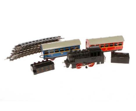 Stadtilm Eisenbahn, Spur S, darunter Lok, 2 Wagen, Verteiler, Schaltpult und Schienenmaterial, Z 3