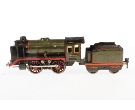 Märklin B-Dampflok R 12900, Spur 0, elektr., oliv/schwarz, mit Tender, Z 4