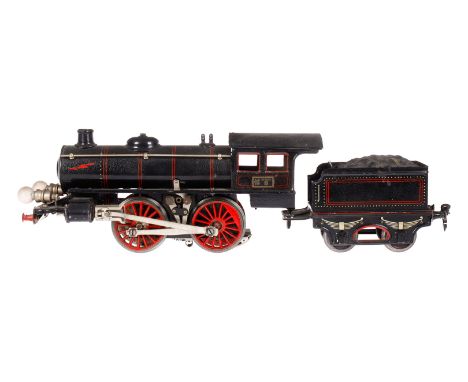 Märklin B-Dampflok R 13041, mit 2A-Tender, Spur 1, elektr., CL, langes Führerhaus, 2 el. bel. Stirnlampen, Galeriestangen, Al