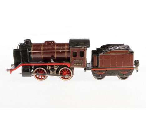 Märklin B-Dampflok R 12890, Spur 0, elektr., rotbraun/schwarz, mit Tender, Z 4