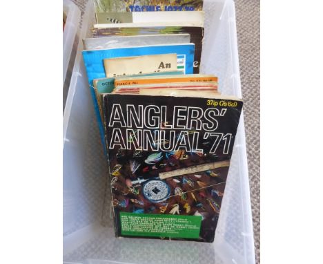 A Miscellaneous Collection of Vintage Fishing Magazines and books, including Hardys, Angler's Guide, Angling, etc.