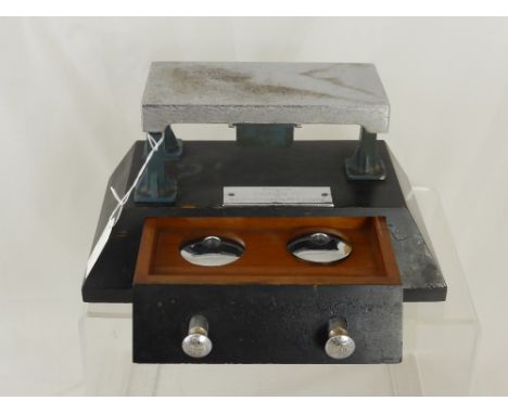 An Ink Stand in the form of an engine work bench manufactured as a retirement gift to  W A Wilson by his colleagues at the Fo