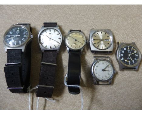 Collection of Vintage Gentleman's Wrist Watches, including Oris, Tisso, Smiths Automatic and two Cabot Watch Company Quartz N