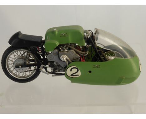 A Vintage Model Moto-Guzzi Motor Bike by Protar, made in Italy and signed. 
