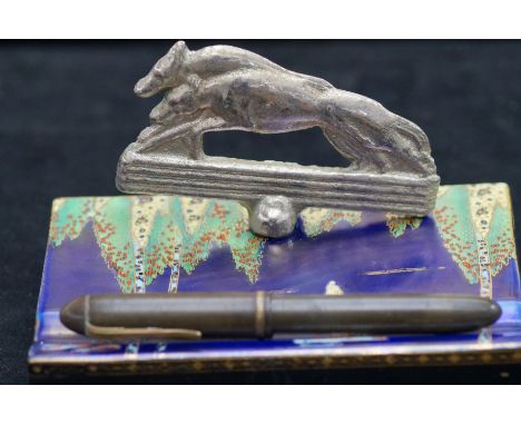 Carlton ware pen tray &amp; fountain pen 