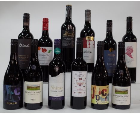 12 BOTTLES AUSTRALIAN SHIRAZPeter Gajewski The Big Juice 2019 and Juicy's 2020; Glenlofty Estate 2017 and The Ridge Block 201