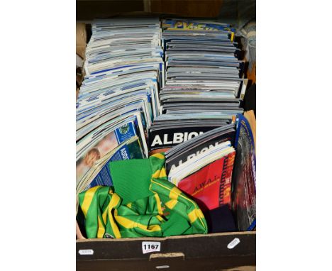 A COLLECTION OF MOSTLY WEST BROMWICH ALBION FC EPHEMERA, to include a quantity of home and away programmes 1990-2004, two Wes