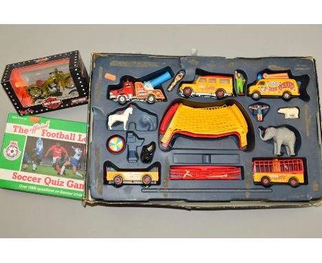 A PART BOXED CORGI TOYS JEAN RICHARD PINDER CIRCUS GIFT SET, No.48, complete with all vehicles, but missing one horse, Ringma