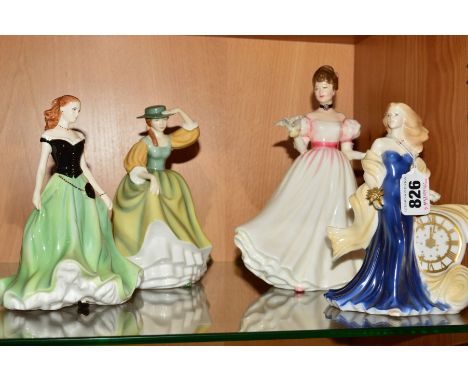 TWO ROYAL WORCESTER FIGURES 'New Dawn' (in celebration of year 2000) and 'Kelly' (hes Petites), together with two Royal Doult