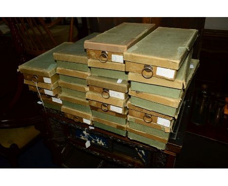 TWENTY ONE VINTAGE BUTTON BOXES