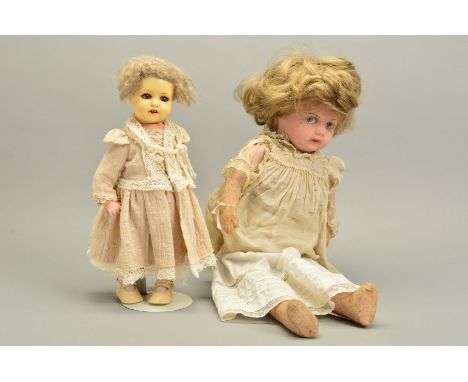 AN ARMAND MARSEILLE FOR SEYFARTH &amp; REINHARDT BISQUE HEAD DOLL, nape of neck marked 'Armand Marseille 995 2/0 Germany with
